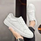 Camo-Print Handmade Leather Sneakers