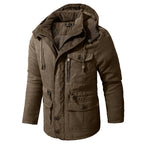 Fleece-Lined Adjustable Hood Parka