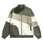 Colorblock Wool-Blend Track Jacket