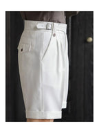 Relaxed Straight Cotton Shorts