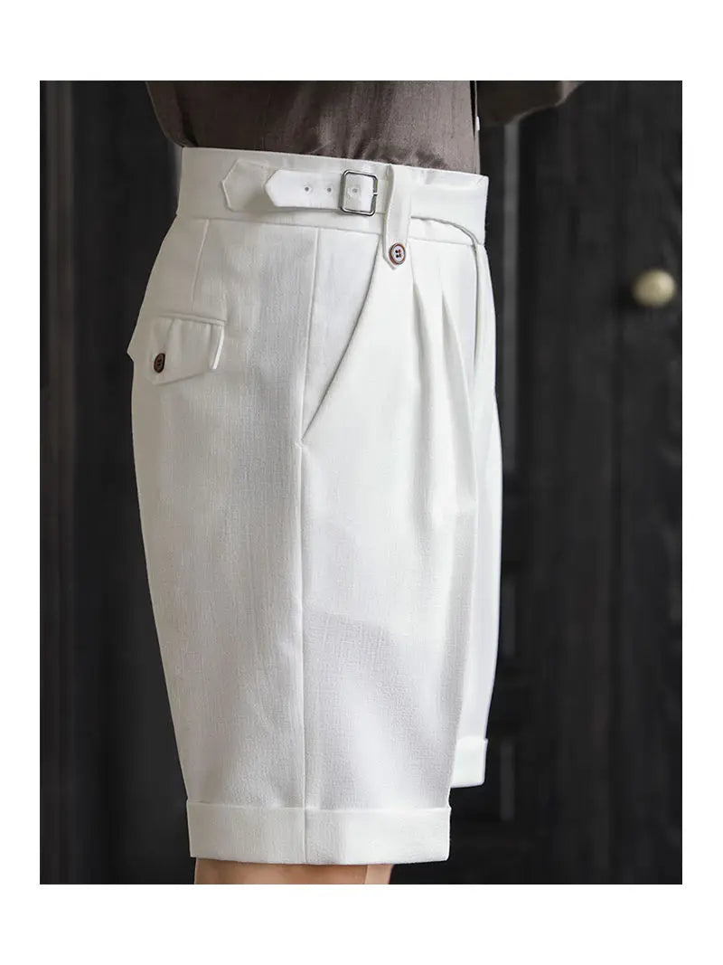 Relaxed Straight Cotton Shorts