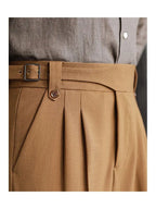 Relaxed Straight Cotton Shorts