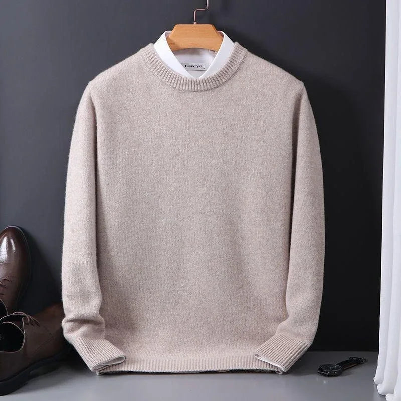 Pure Cashmere Crew Neck Sweater