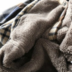 Plaid Sherpa-Lined Outdoor Jacket