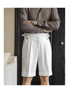 Relaxed Straight Cotton Shorts