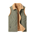Fleece-Lined Button-Up Vest