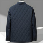 Diamond-Quilted Tailored Coat