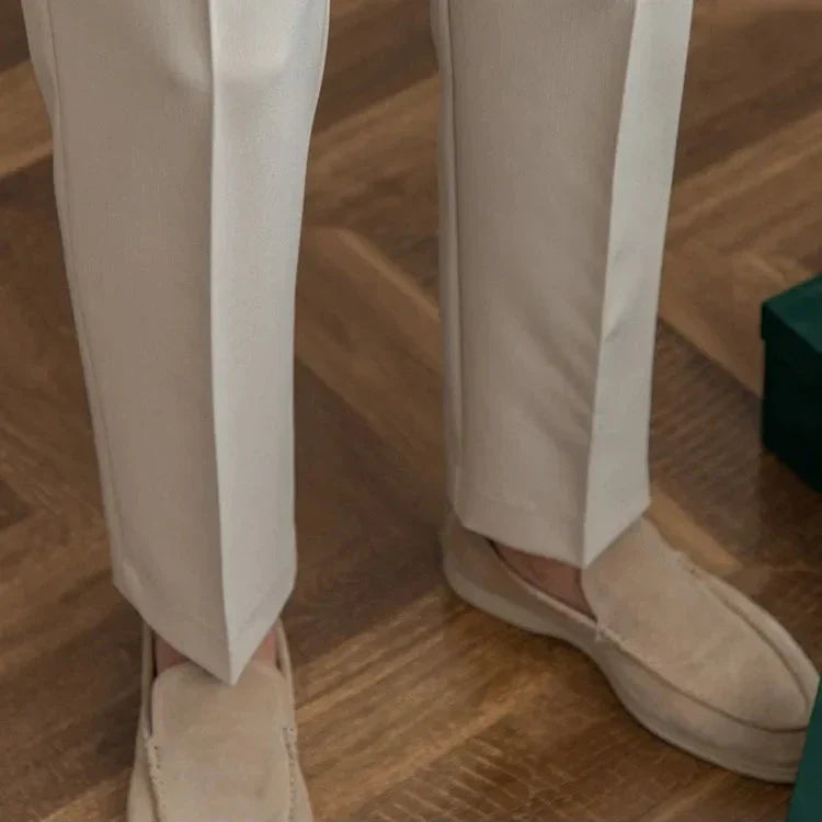 Straight Leg High Waist Trousers