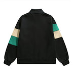 Colorblock Wool-Blend Track Jacket