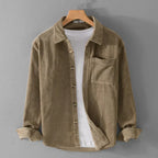 Corduroy Overshirt with Chest Pockets