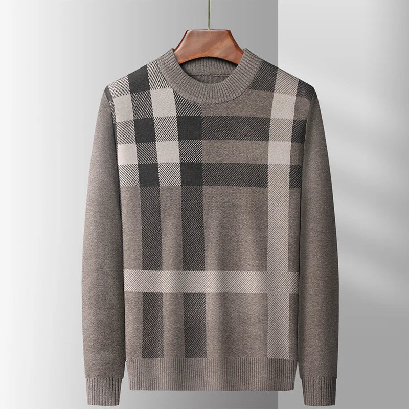 Textured Stripe Knit Sweater