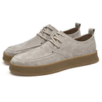 Cow Suede Cushioned Low Sneakers