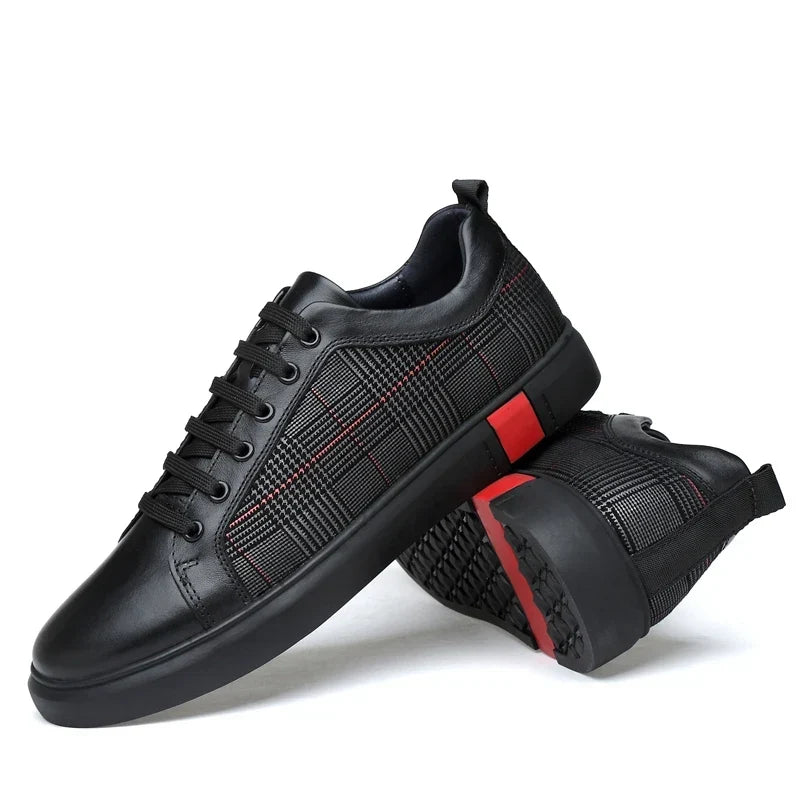 Weather-Resistant Leather Sneakers