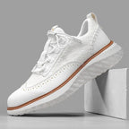 Oxford-Style Leather Sneakers