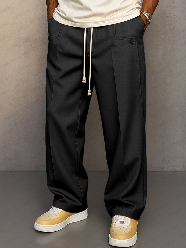 Classic Tailored Suit Trousers