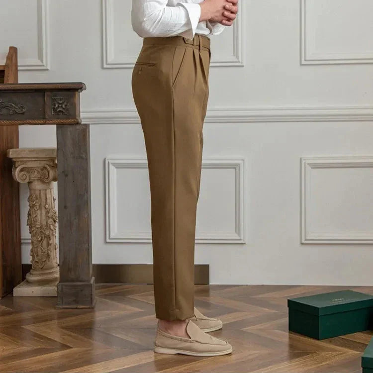 Straight Leg High Waist Trousers
