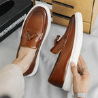 Tassel Leather Loafers