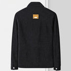 Snap-Button Wool Blend Jacket