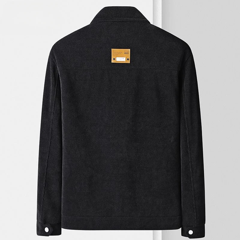 Snap-Button Wool Blend Jacket