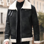 Buckle Collar Full-Zip Fleece Jacket