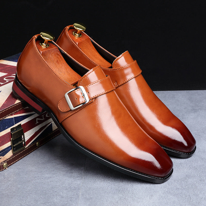 Classic Plain Leather Lace-Up Shoe