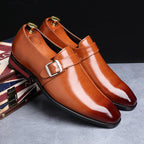 Classic Plain Leather Lace-Up Shoe