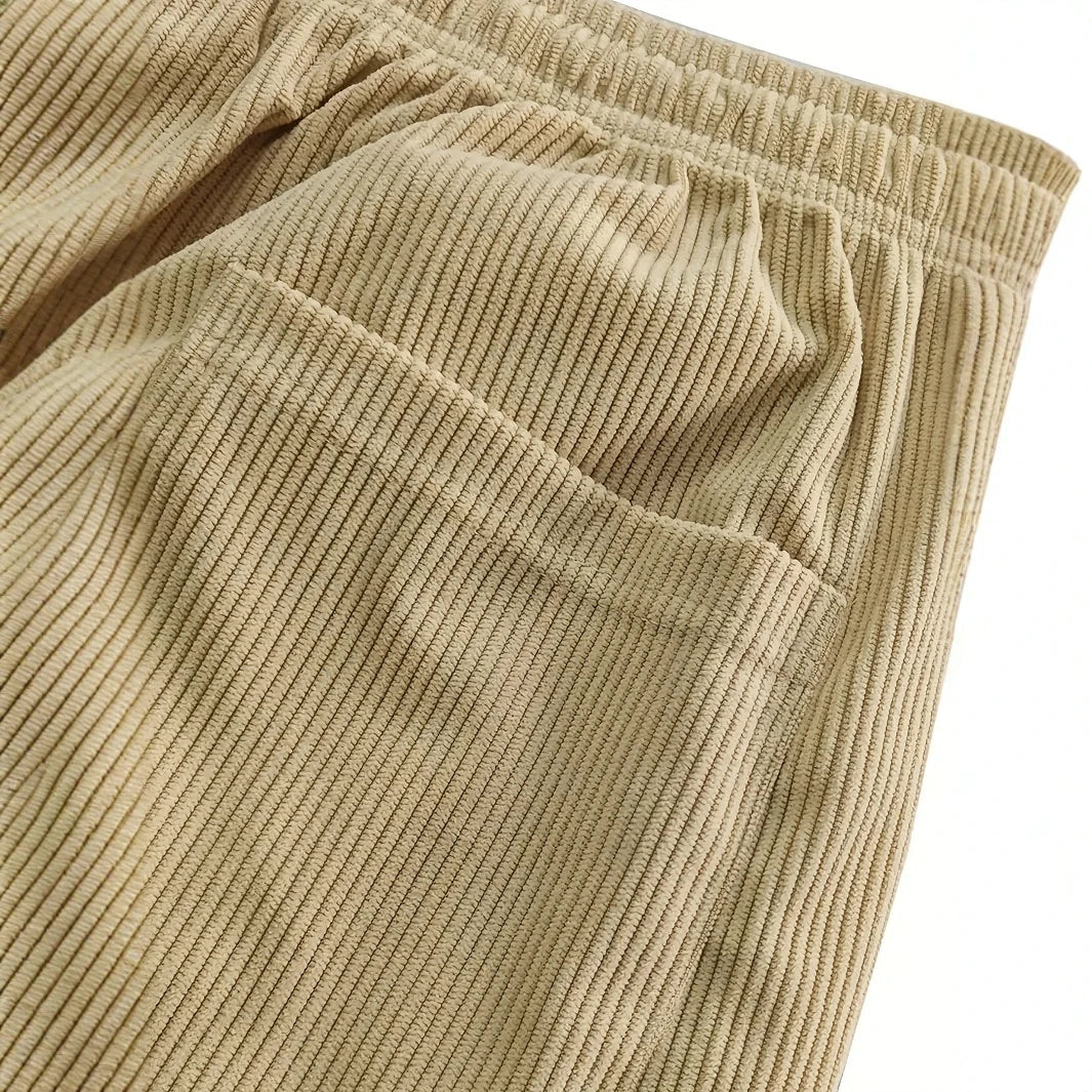 Vintage Corduroy Straight Trousers