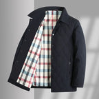 Diamond Quilted Snap-Button Jacket