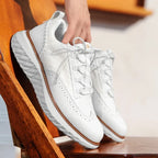 Oxford-Style Leather Sneakers