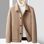 Textured Herringbone Wool Jacket