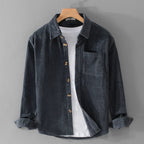 Corduroy Overshirt with Chest Pockets