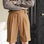 Relaxed Straight Cotton Shorts