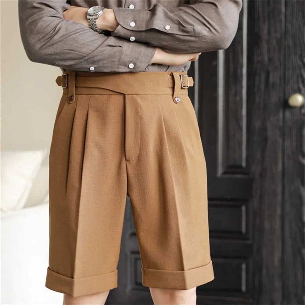 Relaxed Straight Cotton Shorts