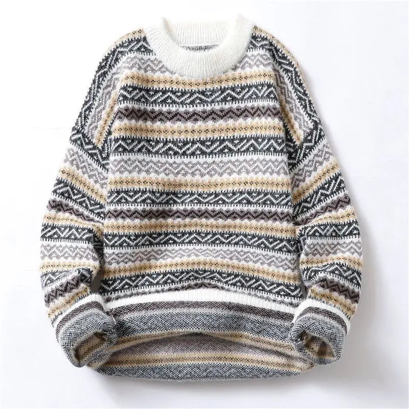 Fair Isle Brushed Wool Sweater