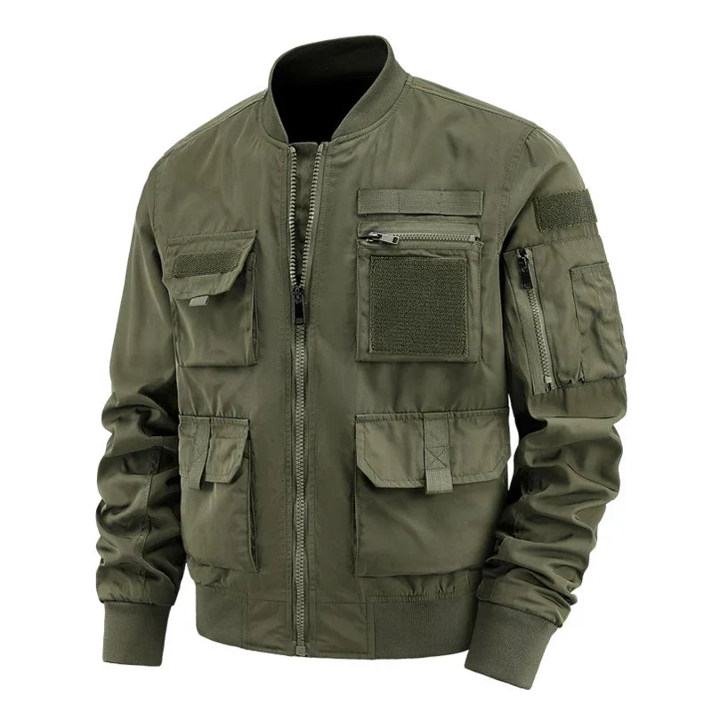 Multi-Pocket Cotton-Lined Field Jacket
