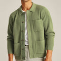 Olive Multi-Pocket Premium Wool Jacket