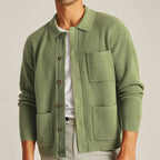 Olive Multi-Pocket Premium Wool Jacket