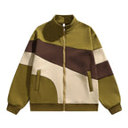 Colorblock Wool-Blend Track Jacket