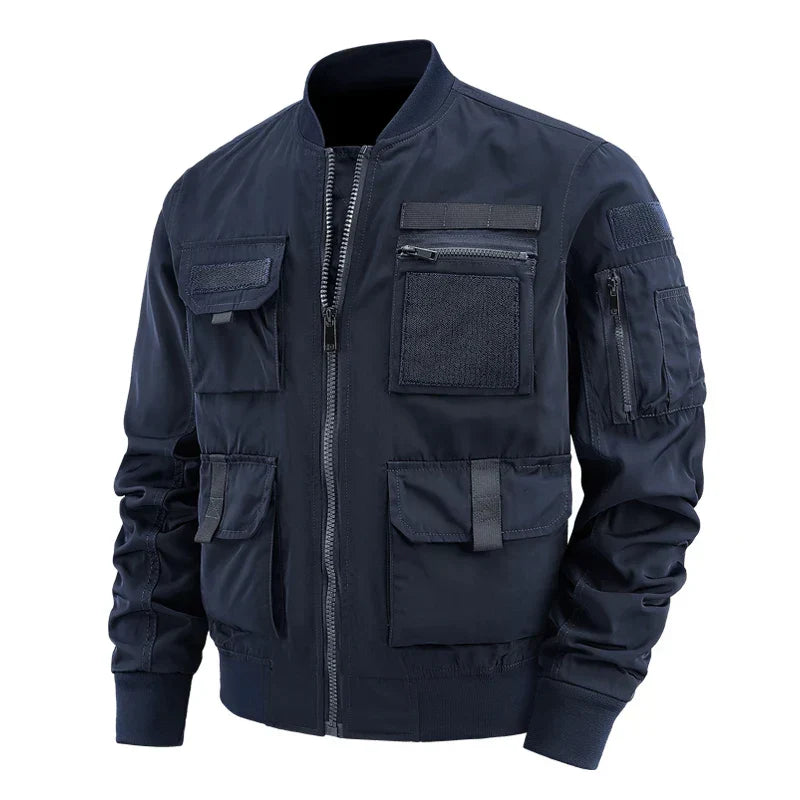 Multi-Pocket Cotton-Lined Field Jacket