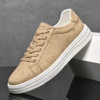 Camo-Print Handmade Leather Sneakers