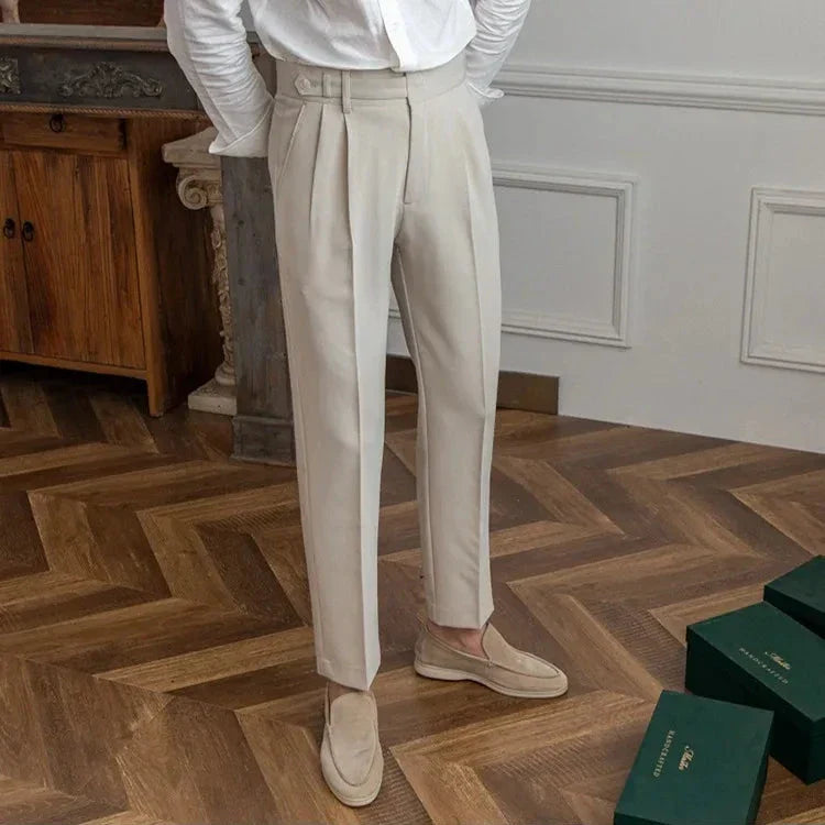 Straight Leg High Waist Trousers