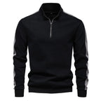 Side-Stripe Quarter Zip Sweatshirt