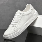 Camo-Print Handmade Leather Sneakers