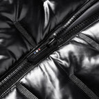 Metallic Quilted Down Puffer Jacket
