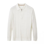 Quarter Zip Collared Wool Sweater
