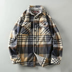 Plaid Sherpa-Lined Outdoor Jacket