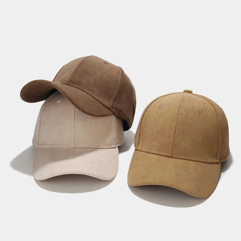 Faux Suede Vintage Flat Cap