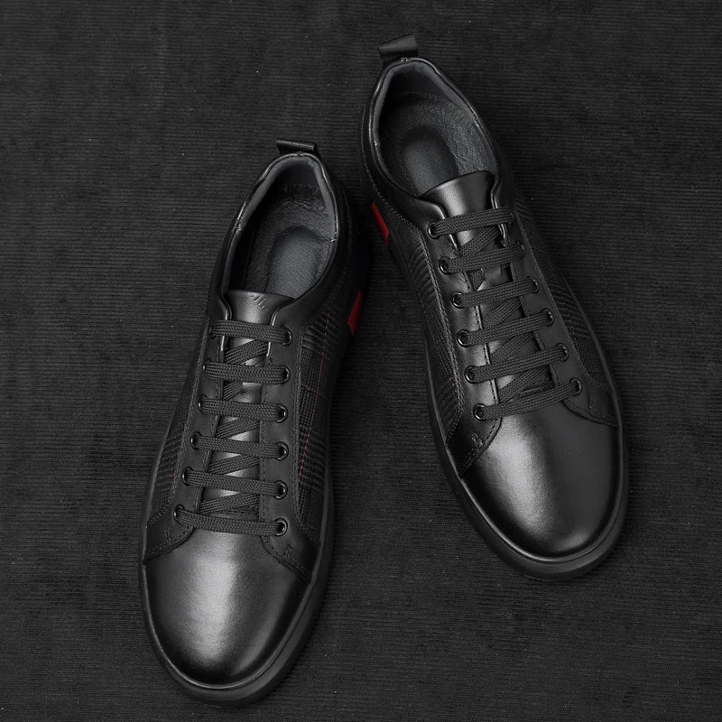 Weather-Resistant Leather Sneakers