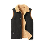 Fleece-Lined Button-Up Vest