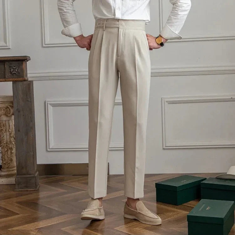 Straight Leg High Waist Trousers